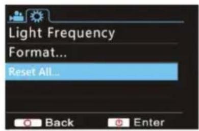 Light Frequency Format... Reset All...