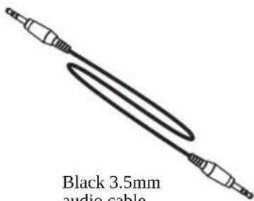 Black 3.5mm audio cable