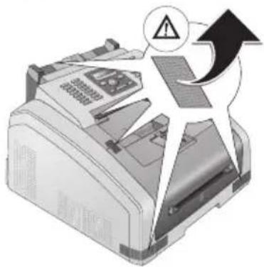 SAGEMCOM FAX 4575 - REMOVING PACKAGING MATERIAL FROM THE DEVICE - 1