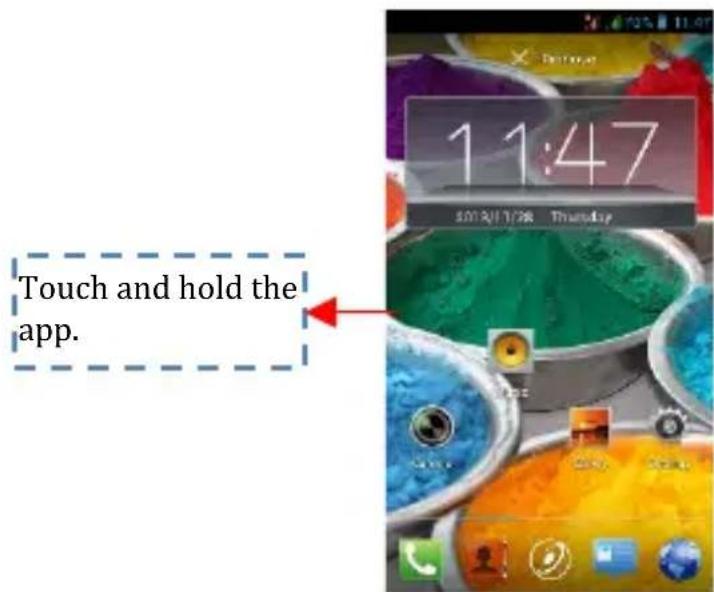 11:47 2019/1/28 Thursday Touch and hold the app.