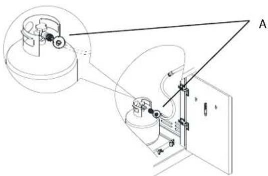 Technical line drawing of a mechanical assembly with labeled components (no text or symbols present)