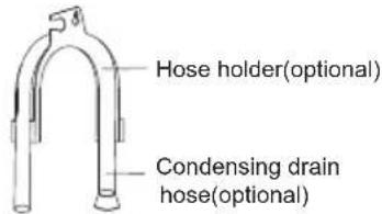 Hose holder(optional) Condensing drain hose(optional)