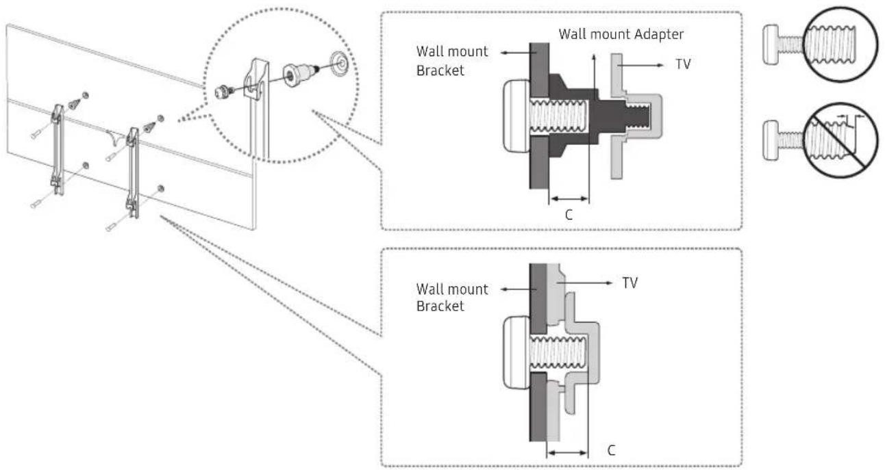 Wall mount Bracket Wall mount Adapter TV C Wall mount Bracket TV C