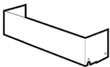 Simple line drawing of a rectangular frame with a notch at the bottom (no text or symbols)