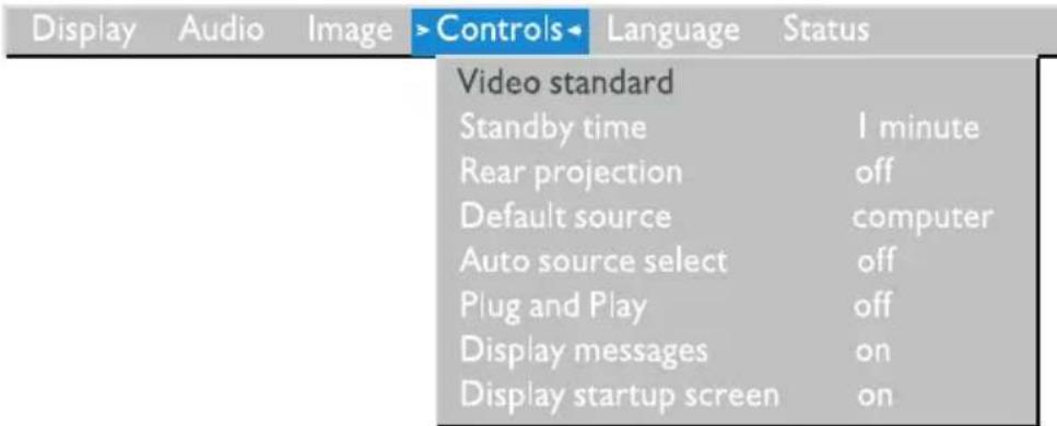 IBM ILC200 - Menu de controles - 1