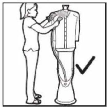 Illustration of a person adjusting a hairless device on a mannequin (no text or symbols)
