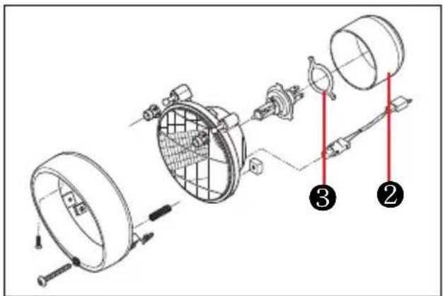 Technical diagram of a mechanical assembly with labeled parts, showing exploded view and numbered annotations.