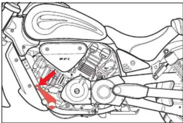 HYOSUNG Aquila Classic GV700C - GEARSHIFT LEVER - 1