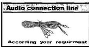 Audio connection line According your requirmant
