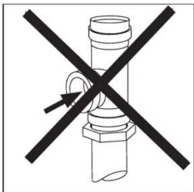 Diagram of a pipe joint with a crossed black cross symbol indicating no movement or force (no text or labels present)