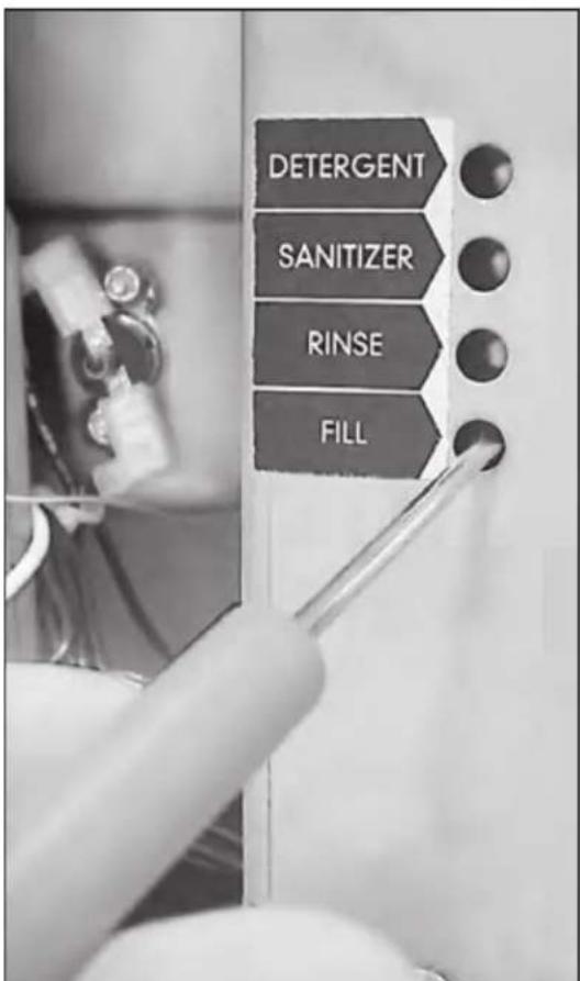 DETERGENT SANITIZER RINSE FILL