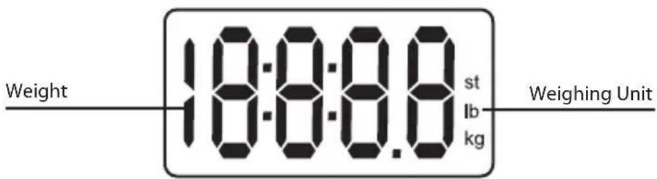 Weight 18:00:00.0 st lb kg Weighing Unit