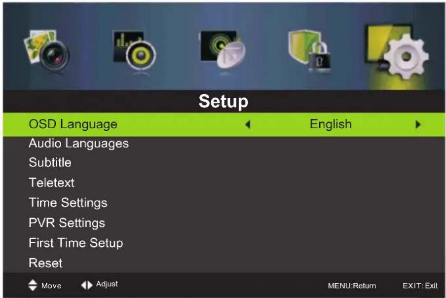 Miia MTV-C40DLEFHD - Menu configurazione - 1