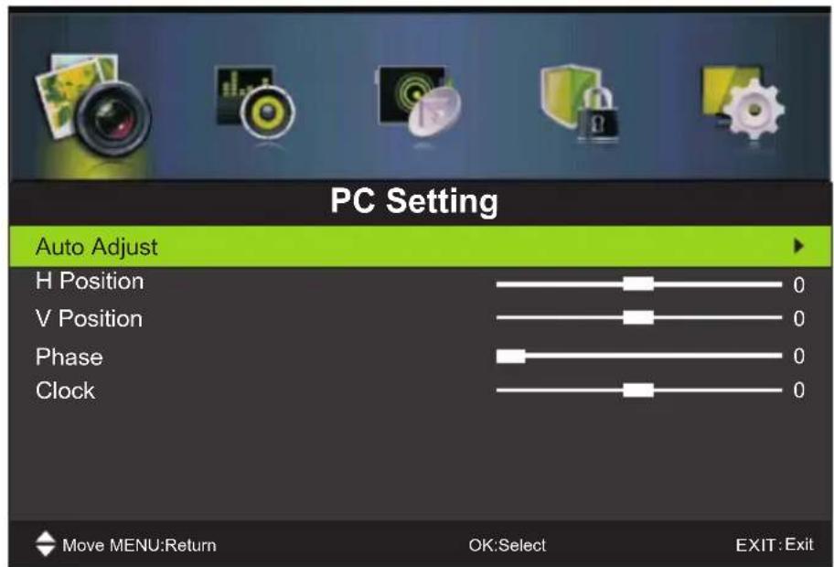 Miia MTV-C40DLEFHD - Menu PC - 1