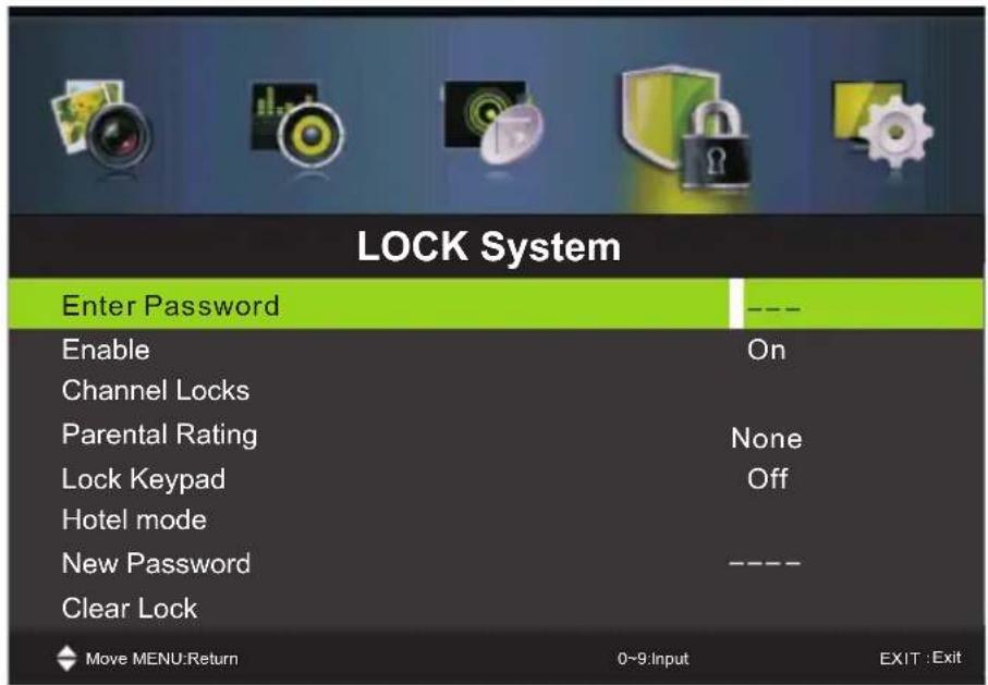 Miia MTV-C40DLEFHD - Menu di blocco - 1