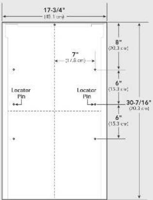 17-3/4" (45.1 cm) 7" (17.6 cm) 8" (20.3 cm) 6" (15.3 cm) 30-7/16" (20.3 cm) 6" (15.3 cm)