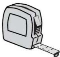 Illustration of a measuring tape (no text or symbols visible)