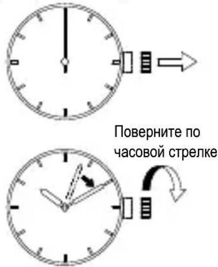 Поверните по часовой стрелке