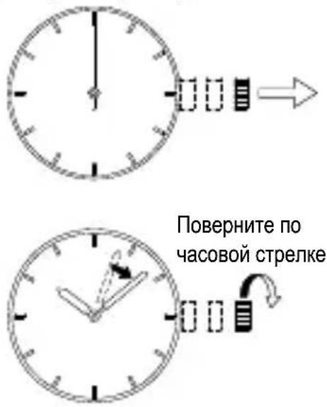 Поверните по часовой стрелке