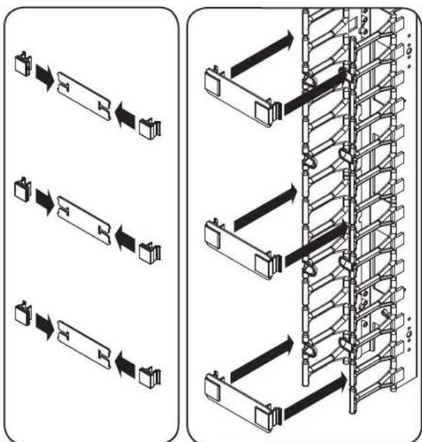Tripp Lite SRCABLEVRT6 - SR42UBWD Installation: Front-Facing (SRCABLEVRT3 only) - 2