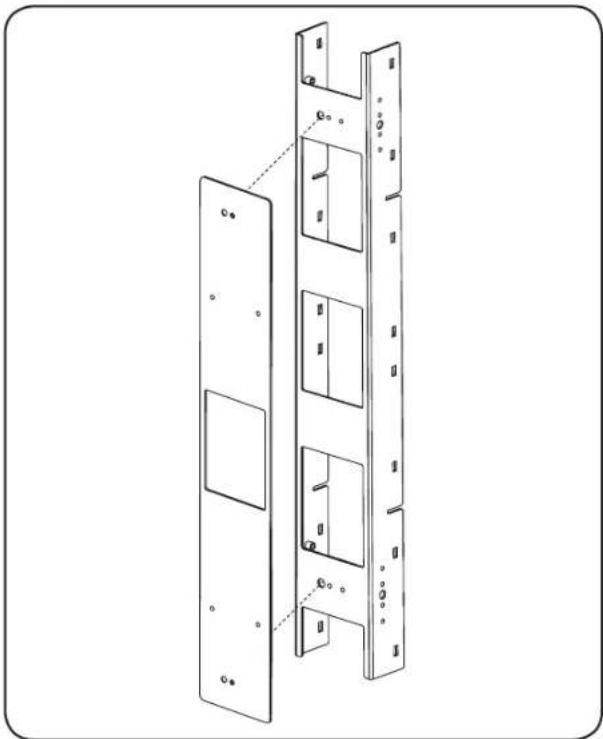 Tripp Lite SRCABLEVRT6 - 42U Enclosure with PDU Manager Installation Side-Facing (SRCABLEVRT3 only) - 1