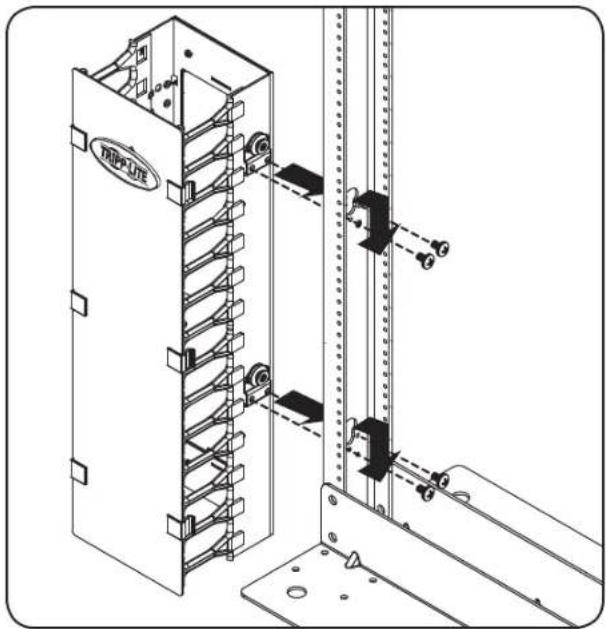 Tripp Lite SRCABLEVRT6 - Single-Depth Installation (SRCABLEVRT6 & SRCABLEVRT12 only) - 1