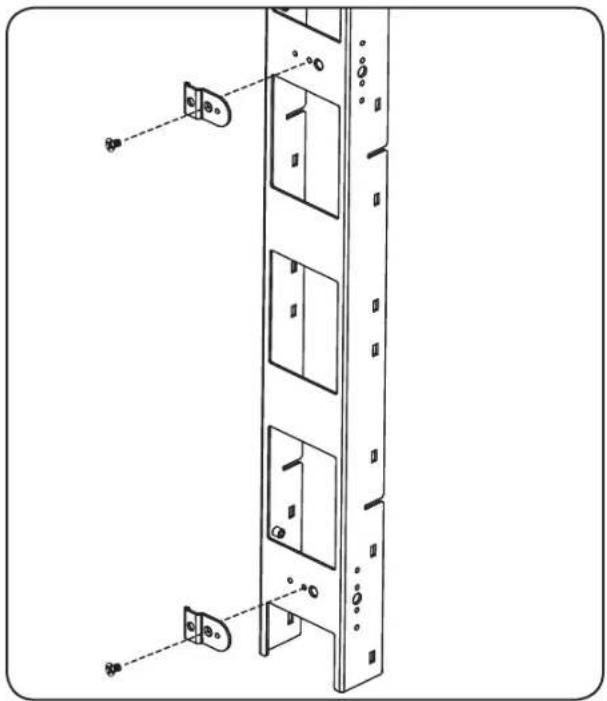 Tripp Lite SRCABLEVRT6 - SR42UBWD Installation: Front-Facing (SRCABLEVRT3 only) - 1