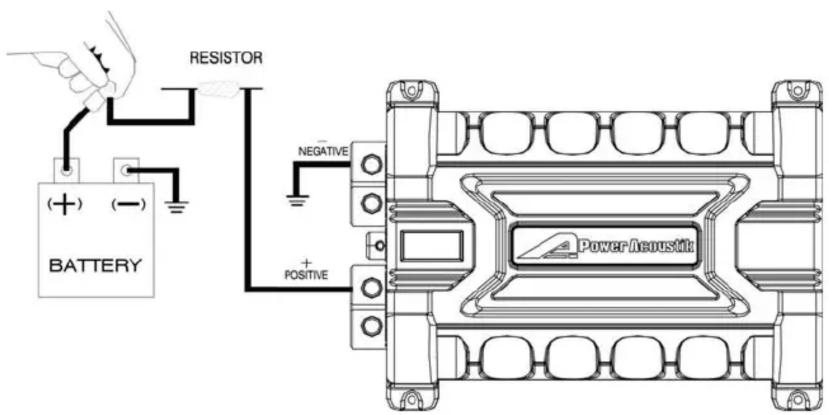 RESISTOR BATTERY NEGATIVE POSITIVE Power Acoustic