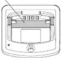 Diagram of a device interior with labeled ports and a circular symbol (no text or labels)