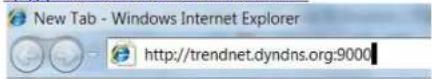 TRENDNET TV-IP551WI - Open another web browser and enter your DDNS domain and camera's port number. - 1
