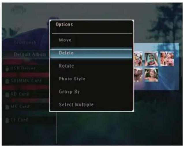 Options Move Delete Rotate Photo Style Group By Select Multiple