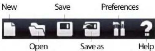 New Save Preferences Open Save as Help