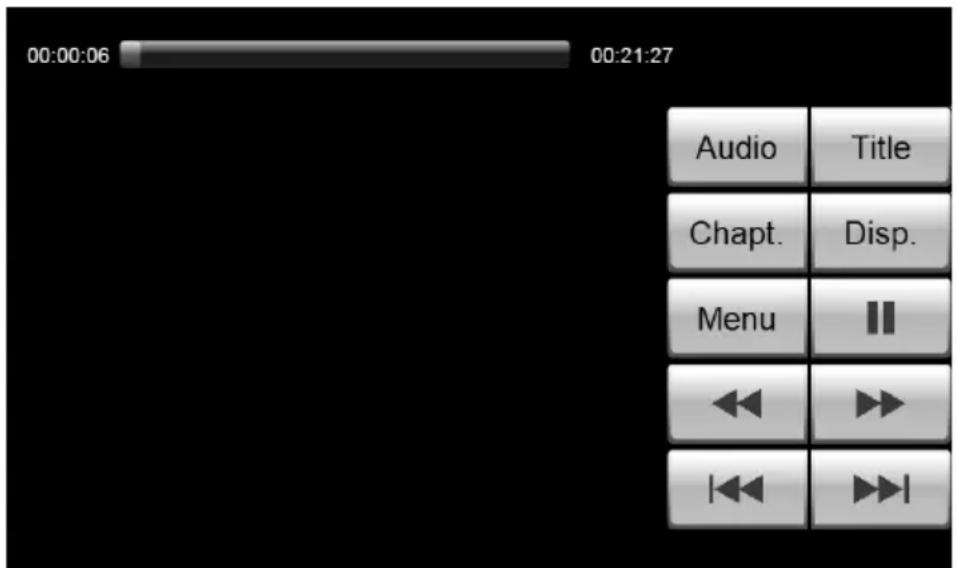 00:00:06 00:21:27 Audio Title Chapt. Disp. Menu ||| <<|> >>|