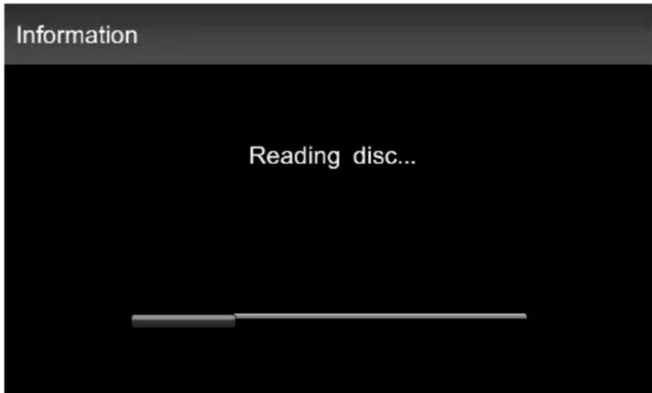 Information Reading disc...