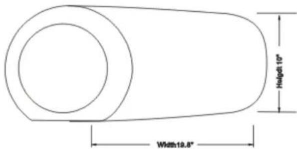 Width18.8" Height: 10"