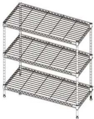 Workzone Easy Home 3-Tier Black Shelving 45397 - ESTANTERÍA DE COLOR NEGRO DE 3 NIVELES - 2