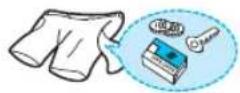 SAMSUNG WAF500L - Take out personal belongings from pockets. - 1