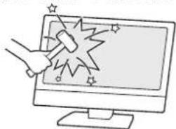 MITSUBISHI 24LB7 - 液晶画面に強い衝撃を加えない - 1