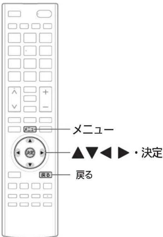 メニュー 決定 戻る メニュー ▲▼◀▶・決定 戻る