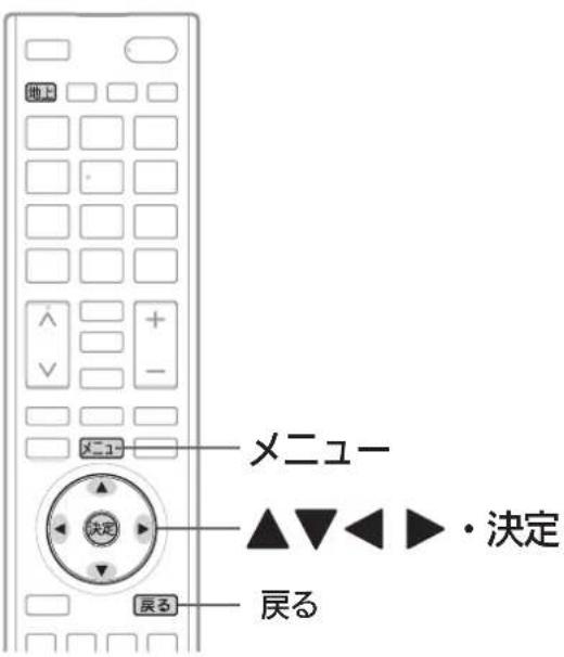 地図 メニュー 決定 戻る メニューキ ▲▼◀▶・決定 戻る