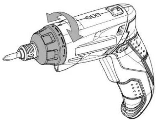 Technical line drawing of a GBB electric drill (no text or symbols)