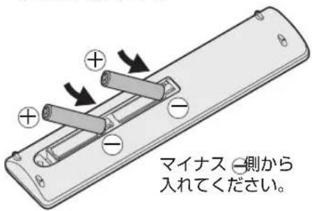 SHARP Aquos LC-50US45 - 付属の単4形乾電池を入れる - 1