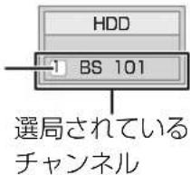 HDD BS 101 選局されている チャンネル