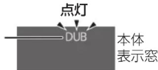 点灯 DUB 本体 表示窓