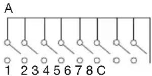 A 1 2 3 4 5 6 7 8 C
