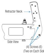 Crestron CBLR2-HD - Reconfigure the Retractors for Horizontal Operation - 2