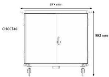 877 mm CHGCT40 993 mm