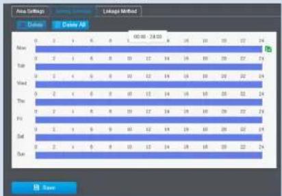 TRENDNET TV-NVR416 - Arming Schedule - 1
