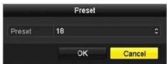 Preset Preset 18 OK Cancel