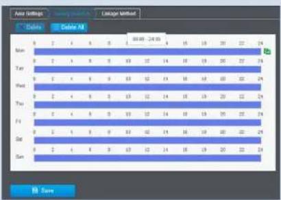 TRENDNET TV-NVR416 - Arming Schedule - 1
